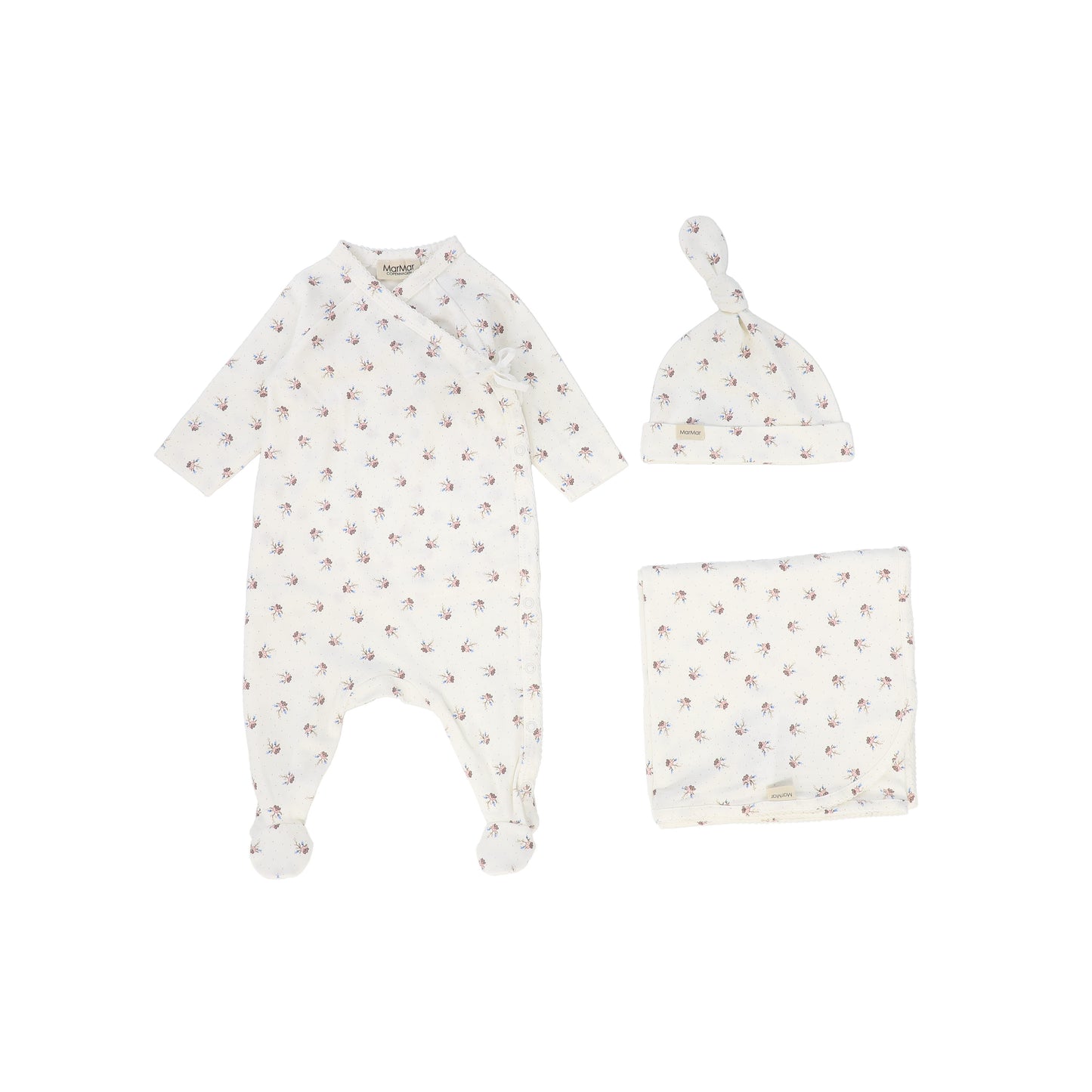 MARMAR COPENHAGEN CREAM/PINK FLORAL PRINT SET