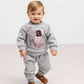 MARMAR COPENHAGEN GREY/PINK STACKED LOGO SWEATSHIRT