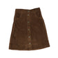 MARMAR COPENHAGEN BROWN CORDUROY BUTTON SKIRT [Final Sale]