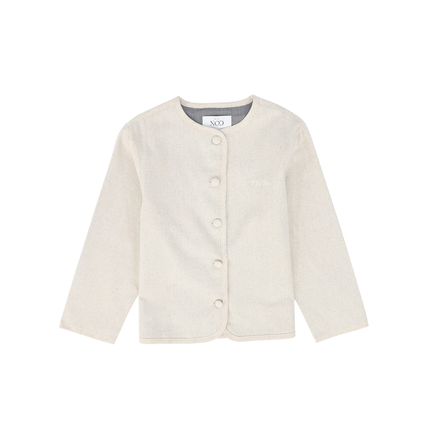 MINI NOD BEIGE LINEN BLAZER