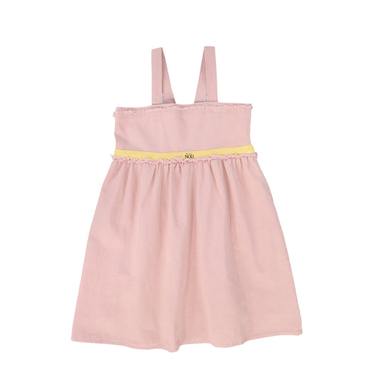 MINI NOD PINK FRAYED RIBBON TRIM JUMPER