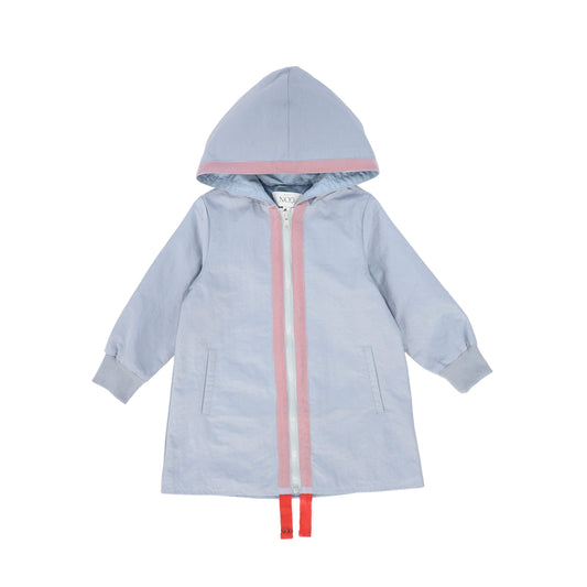 MINI NOD BLUE TRIM RAIN COAT