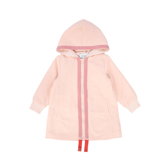 MINI NOD PINK TRIM RAIN COAT