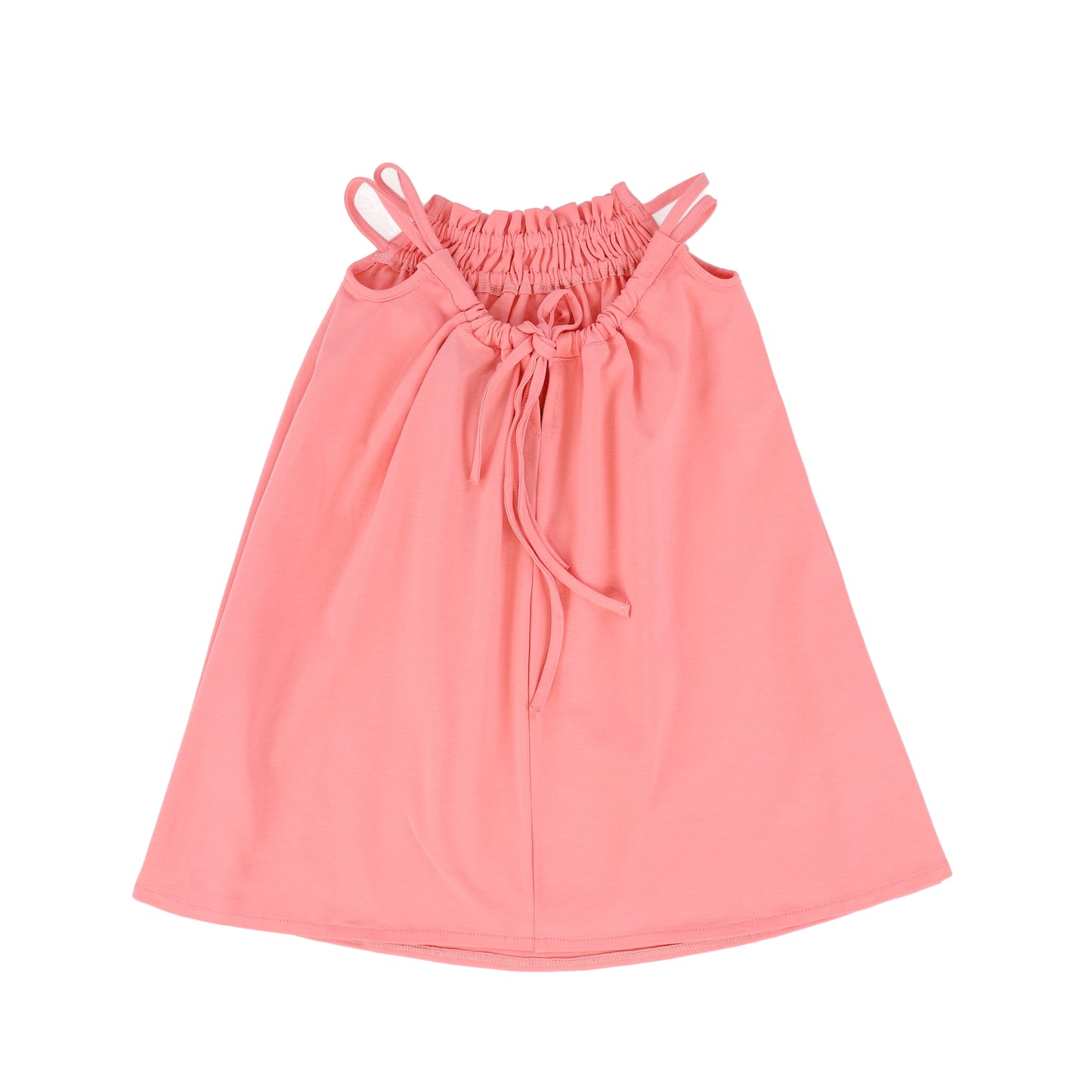 MINIKID CORAL GATHERED DRESS