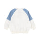 MINIKID WHITE/DENIM COLOR BLOCK SWEATSHIRT