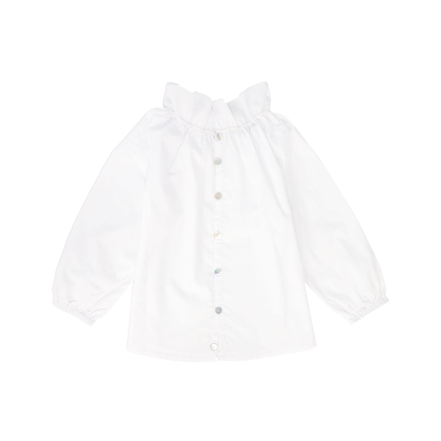 MINIMU WHITE RUFFLE COLLAR BLOUSE