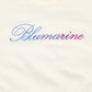 MISS BLUMARINE IVORY/LIGHT BLUE LOGO SWEATSHIRT