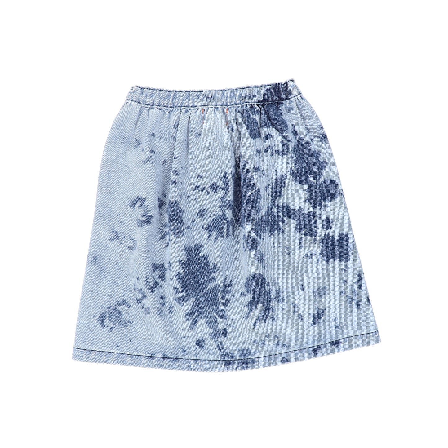 PIUPIUCHICK BLUE DENIM TIE DYE SKIRT