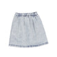 PIUPIUCHICK LIGHT BLUE DENIM WASH SKIRT