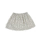 PIUPIUCHICK GREY DENIM TINY FLORAL POCKET SKIRT