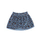 PIUPIUCHICK BLUE ANIMAL PRINT CORDUROY SKIRT