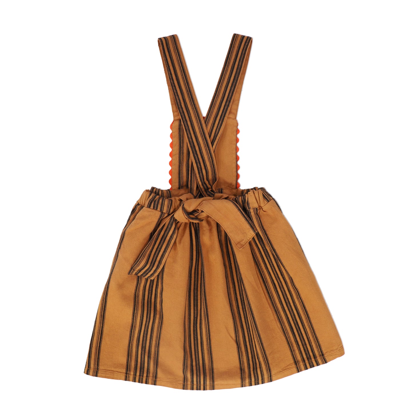 PIUPIUCHICK RUST/BLACK STRIPED JUMPER