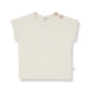 1 + IN THE FAMILY IVORY BUTTON SHOULDER SS TEE