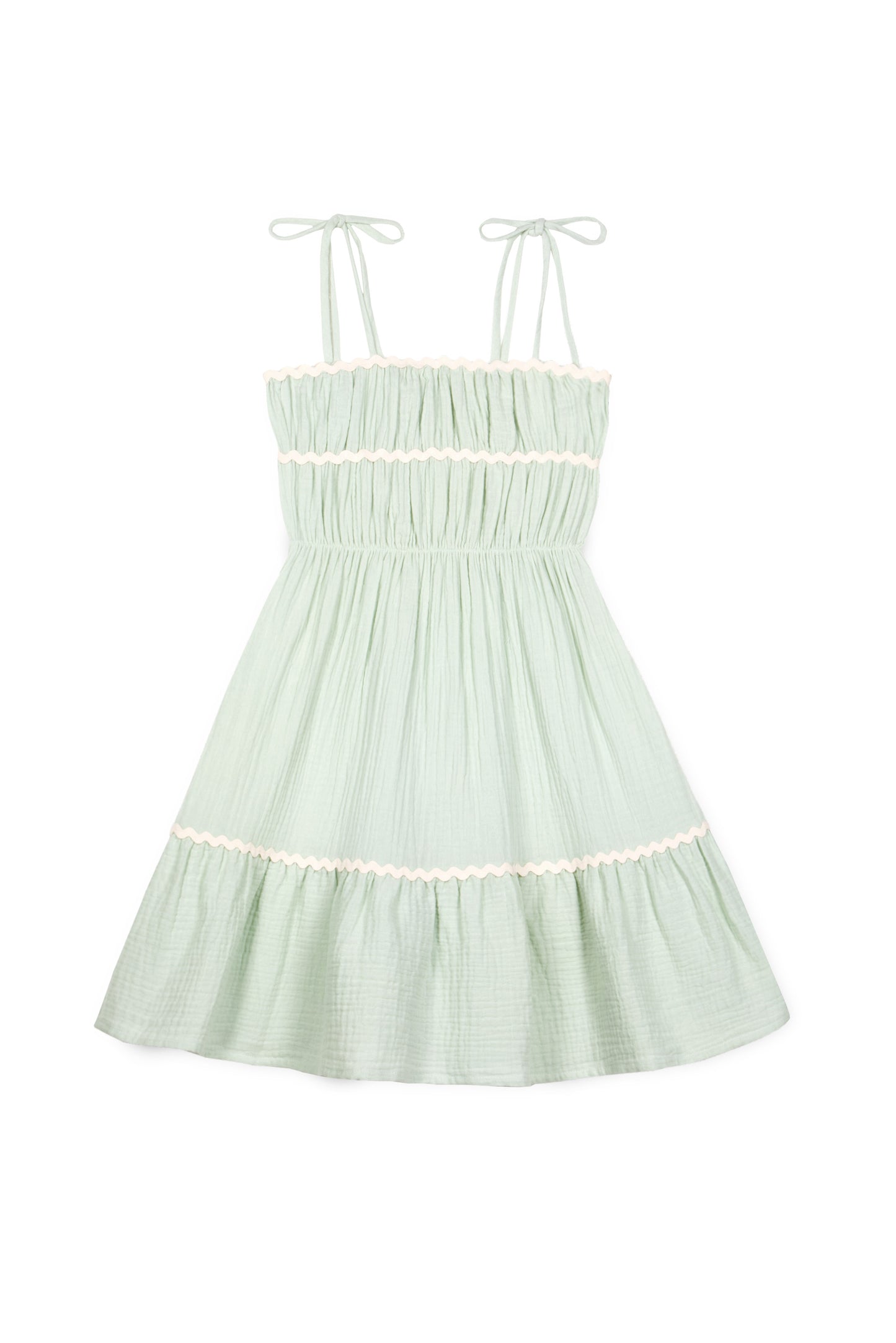 MIPOUNET MINT GREEN RUFFLE JUMPER [FINAL SALE]