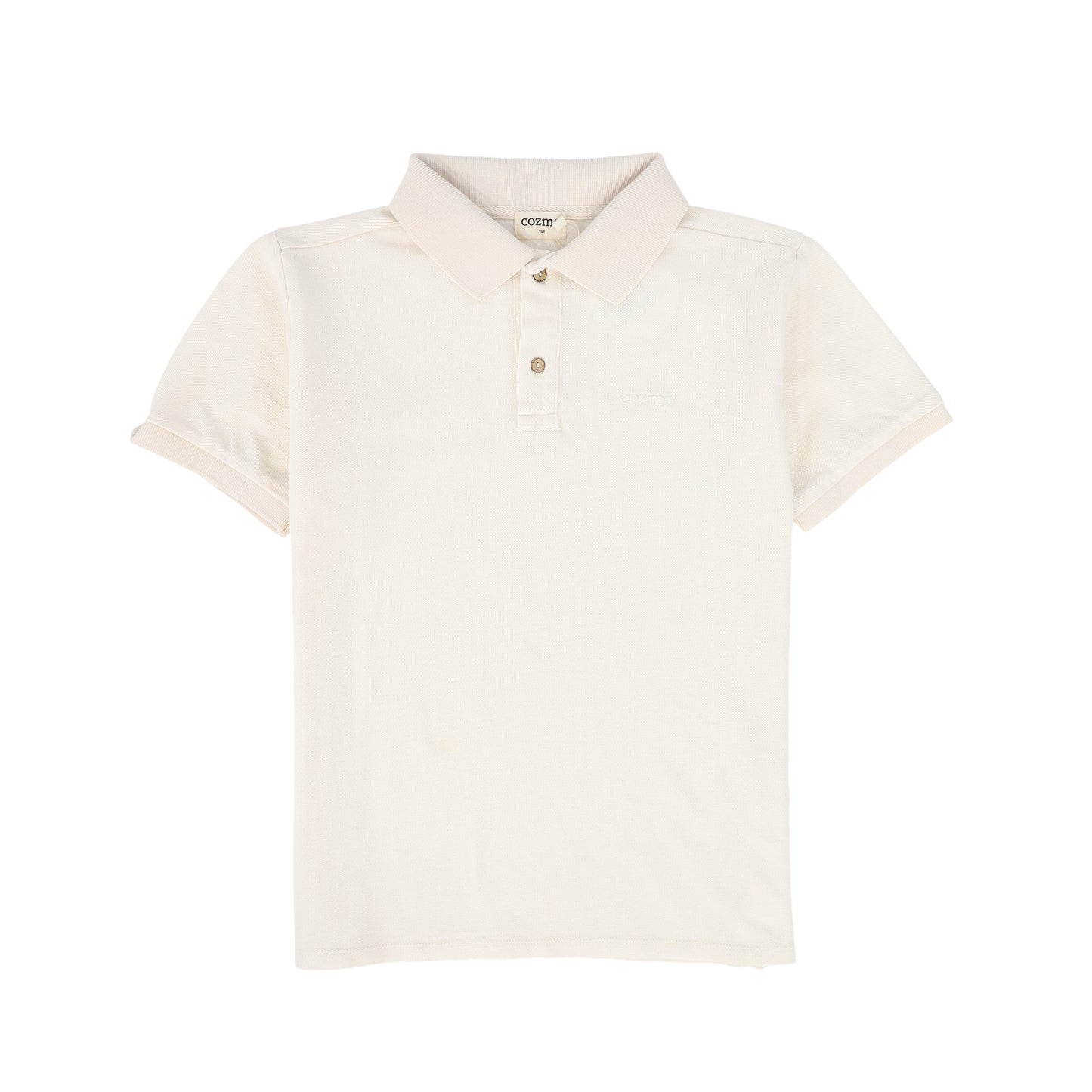 MY LITTE COZMO IVORY POLO SHIRT