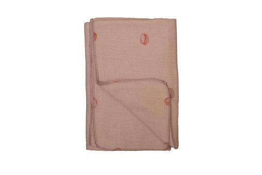 BEE & DEE BLOSSOM PINK MACORON CENTER PRINT BLANKET [FINAL SALE]