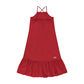RETRO KID BURGUNDY CRISS CROSS MAXI DRESS