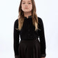 RETRO KID BLACK ROPE DETAIL CARDIGAN