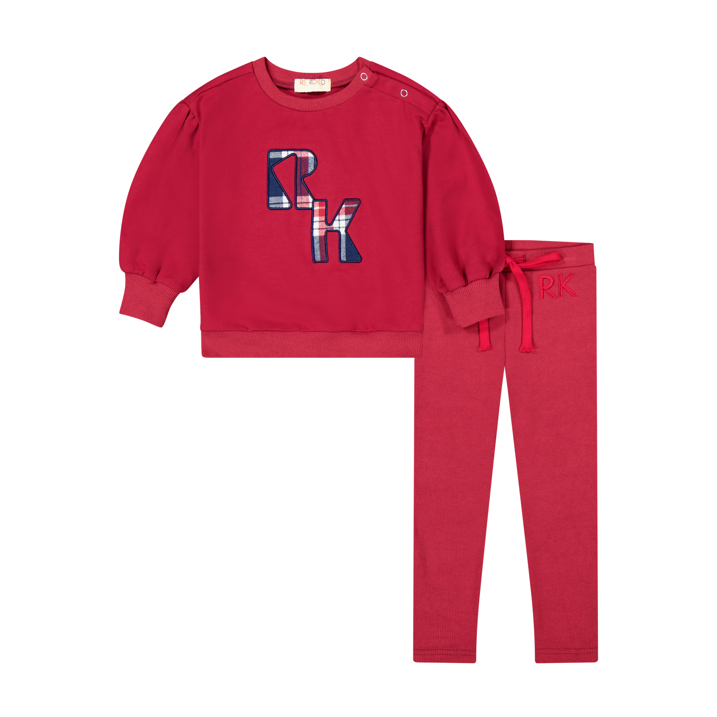 RETRO KID ROSEWOOD PLAID SET