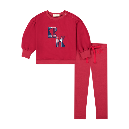 RETRO KID ROSEWOOD PLAID SET