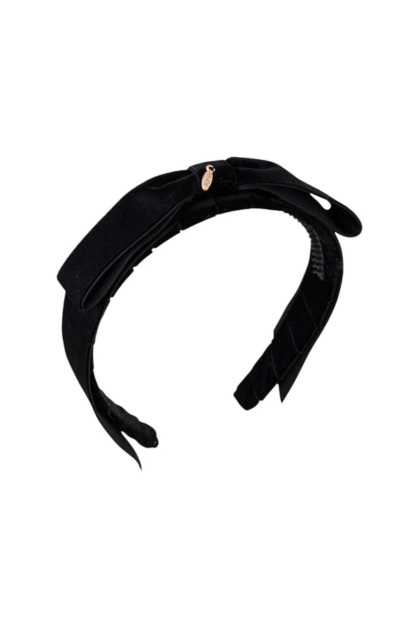 PROJECT 6 BLACK VELVET BOW HEADBAND [FINAL SALE]