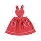 BEBE ORGANIC CORAL HEART STITCH JUMPER
