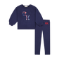 RETRO KID NAVY PLAID SET