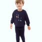 RETRO KID NAVY PLAID SET
