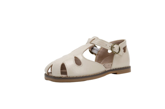 TANNERY & CO IVORY EYELET SANDAL SHOE