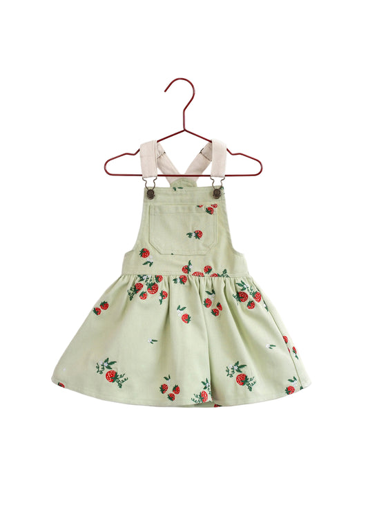 PLEASE MOM MINT GREEN STRAWBERRY PRINT JUMPER