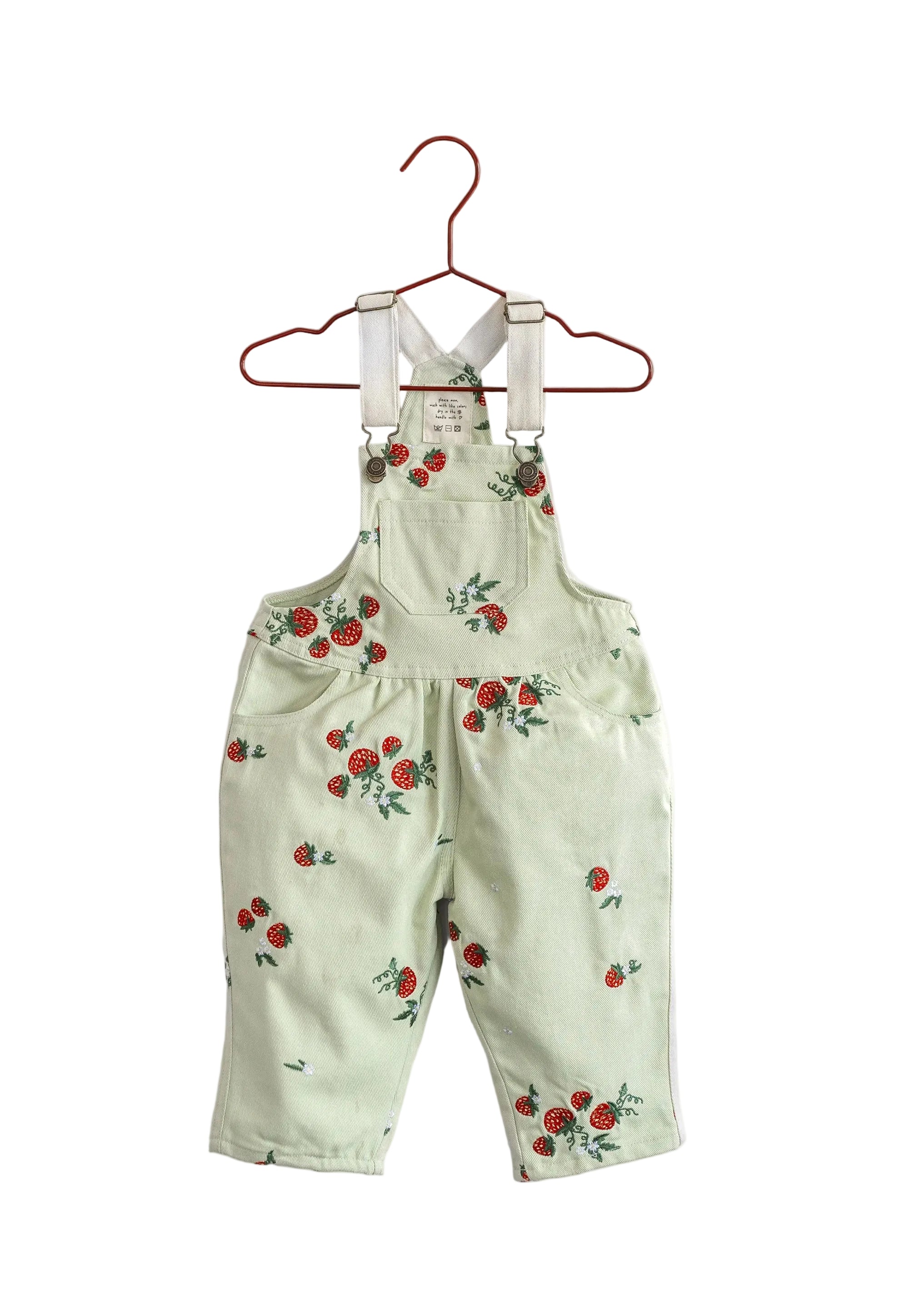 PLEASE MOM MINT GREEN LEMON PRINT OVERALLS [FINAL SALE] – Luibelle