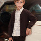 MOTU BEIGE/BROWN PLAID BUTTON SHIRT