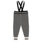 MOTU TEAL GEOMETRIC KNIT SUSPENDER LEGGINGS