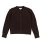 MOTU BROWN CABLE KNIT CARDIGAN