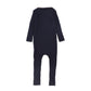 BAMBOO NAVY CABLE KNIT COLLAR ROMPER