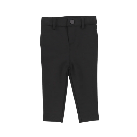 LIL LEGS BLACK KNIT PANTS