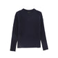 BAMBOO NAVY CABLE KNIT SLEEVE LOGO SWEATER