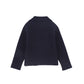 LE BOURDON NAVY PIPED KNIT BLAZER