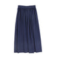 VALENTINA NAVY PLEATED MAXI CIRCLE SKIRT