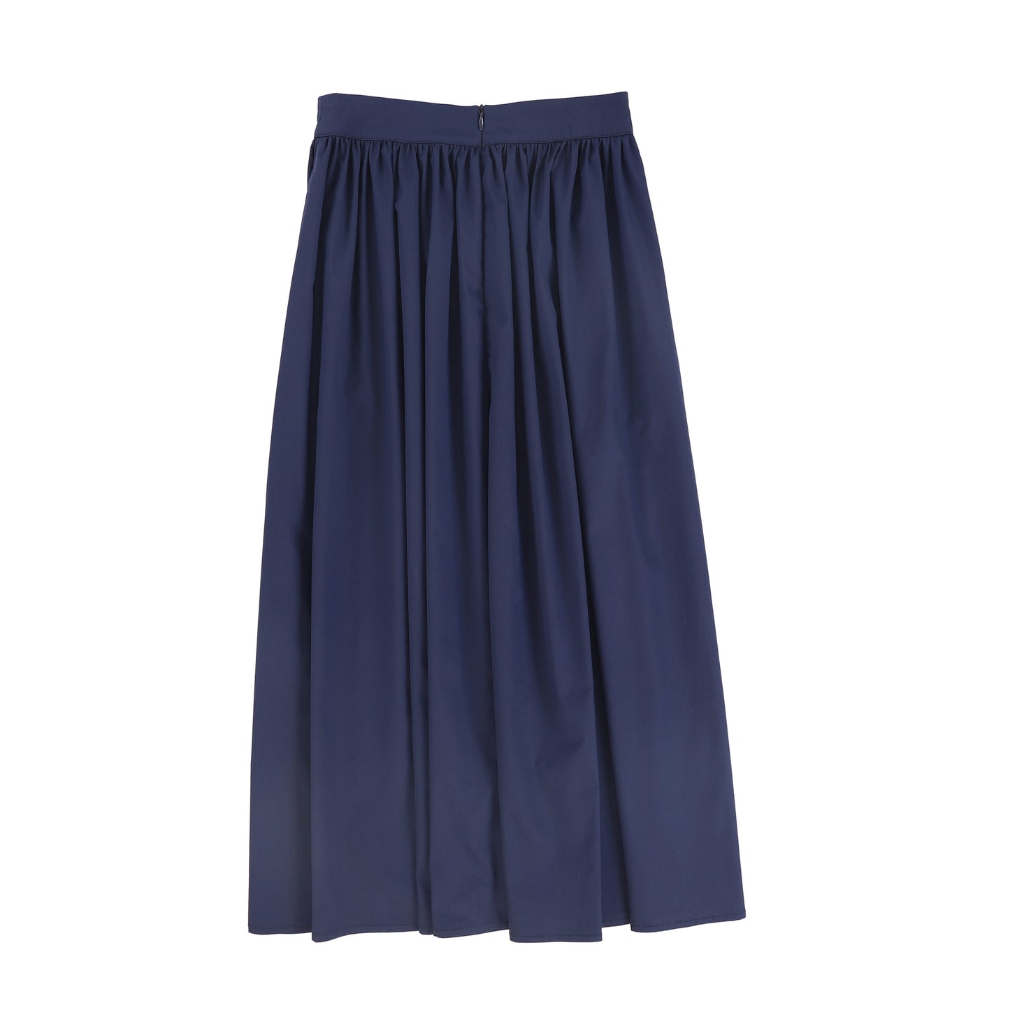 VALENTINA NAVY PLEATED MAXI CIRCLE SKIRT
