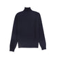 BAMBOO NAVY RUFFLE NECK SWEATER