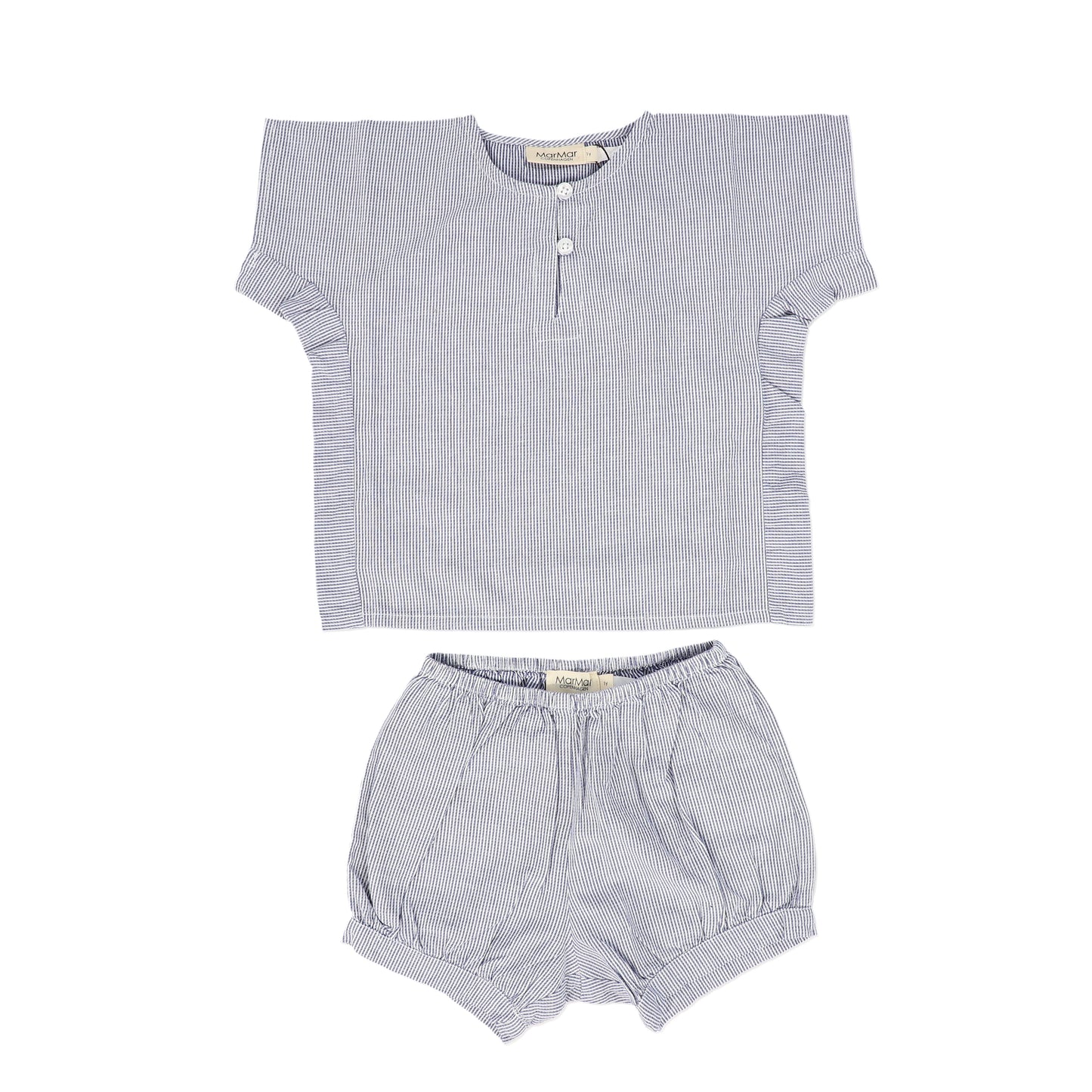 MARMAR COPENHAGEN NAVY STRIPED BUTTON BLOOMER SET