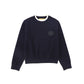 LE BOURDON NAVY TRIM BORDER SWEATER