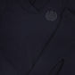 LE BOURDON NAVY WRAP NECK SWEATER LEGGINGS SET