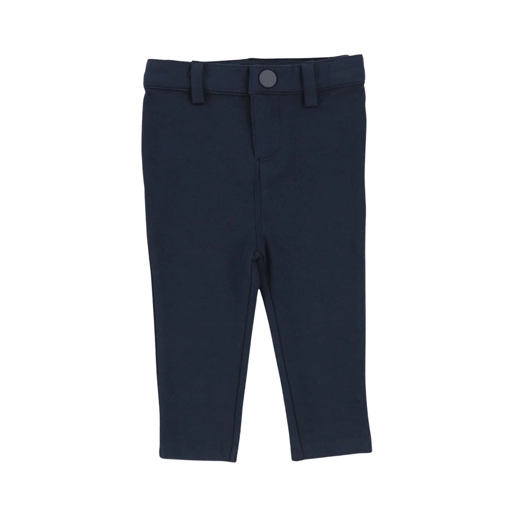 LIL LEGS DARK NAVY KNIT PANTS