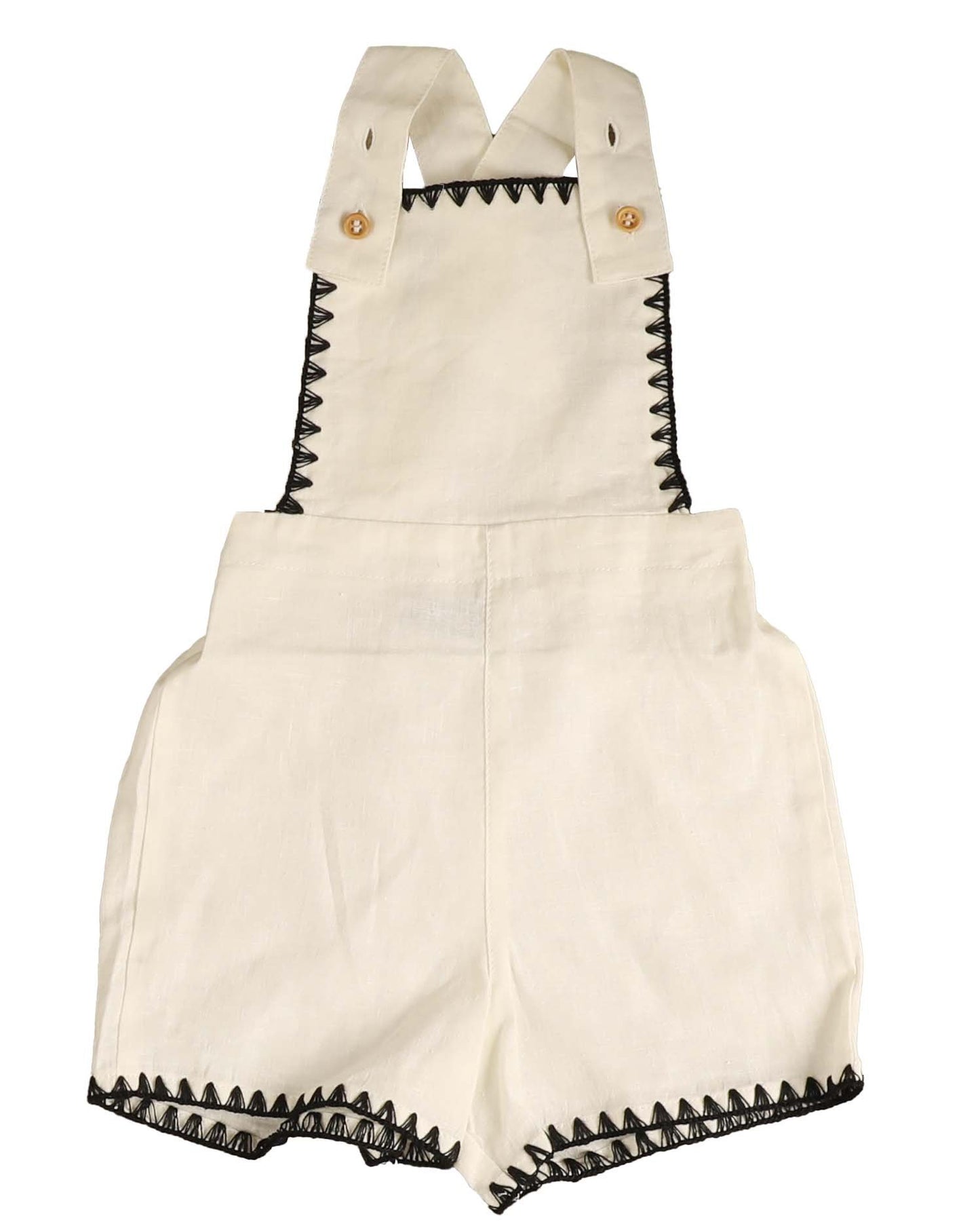 NOMA IVORY EDGE STITCHING ROMPER [FINAL SALE]