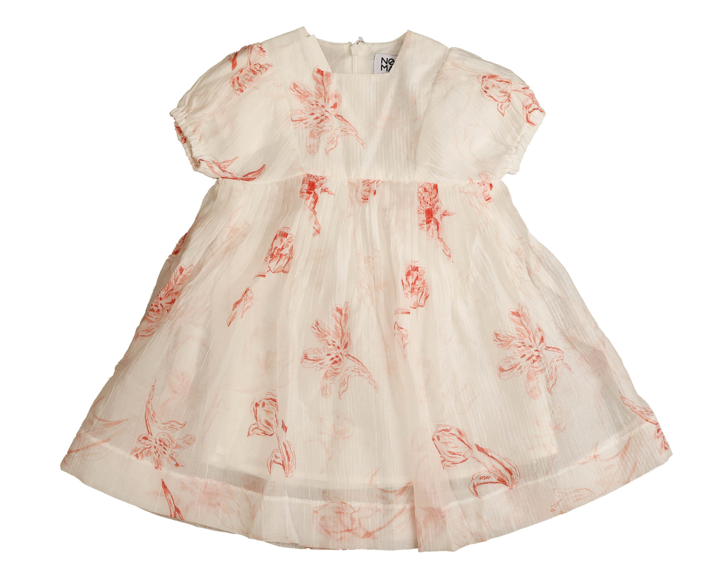 NOMA WHITE/PINK FLORAL SS DRESS