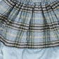 THE MIDDLE DAUGHTER LIGHT BLUE CHECKED PUFF SLEEVE DRESS