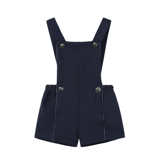 NOUNELLE NAVY DOUBLE BREASTED OVERALLS