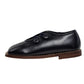 TANNERY & CO NAVY LEATHER BUTTON SHOE